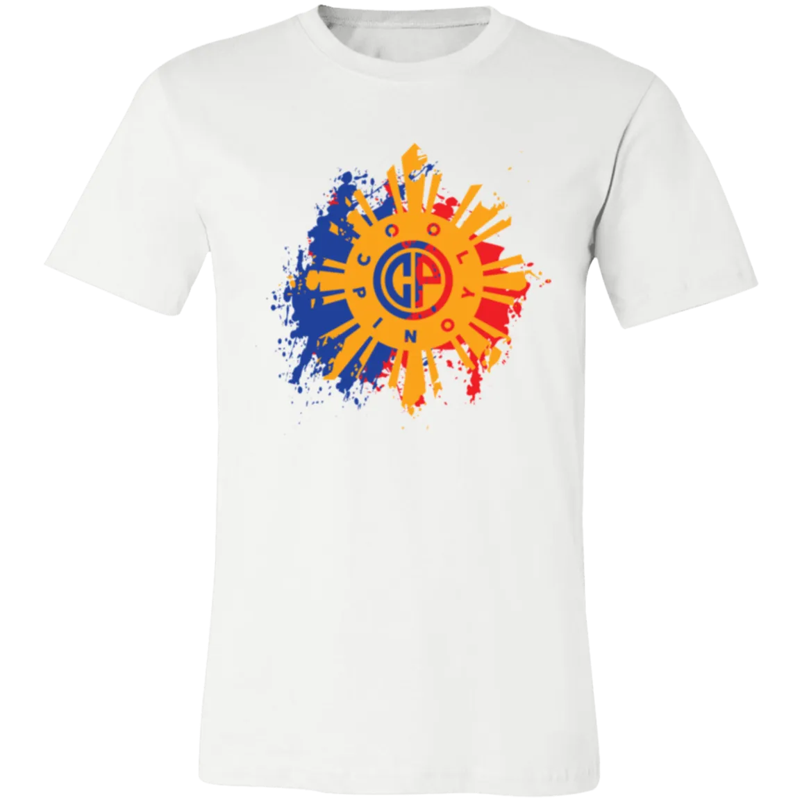 CoolPinoy Blue Red distressed Unisex Jersey T-Shirt