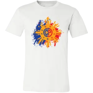 CoolPinoy Blue Red distressed Unisex Jersey T-Shirt