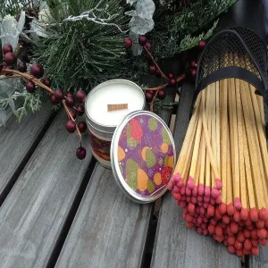 Country Pine Wood Wick Soy Candle