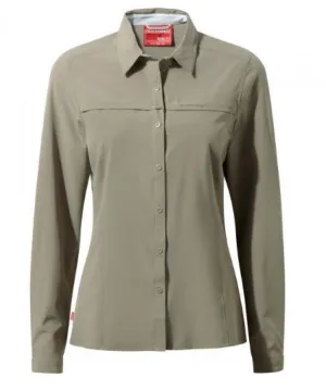 Craghoppers NosiLife Pro Womens Long Sleeve Shirt - Mushroom