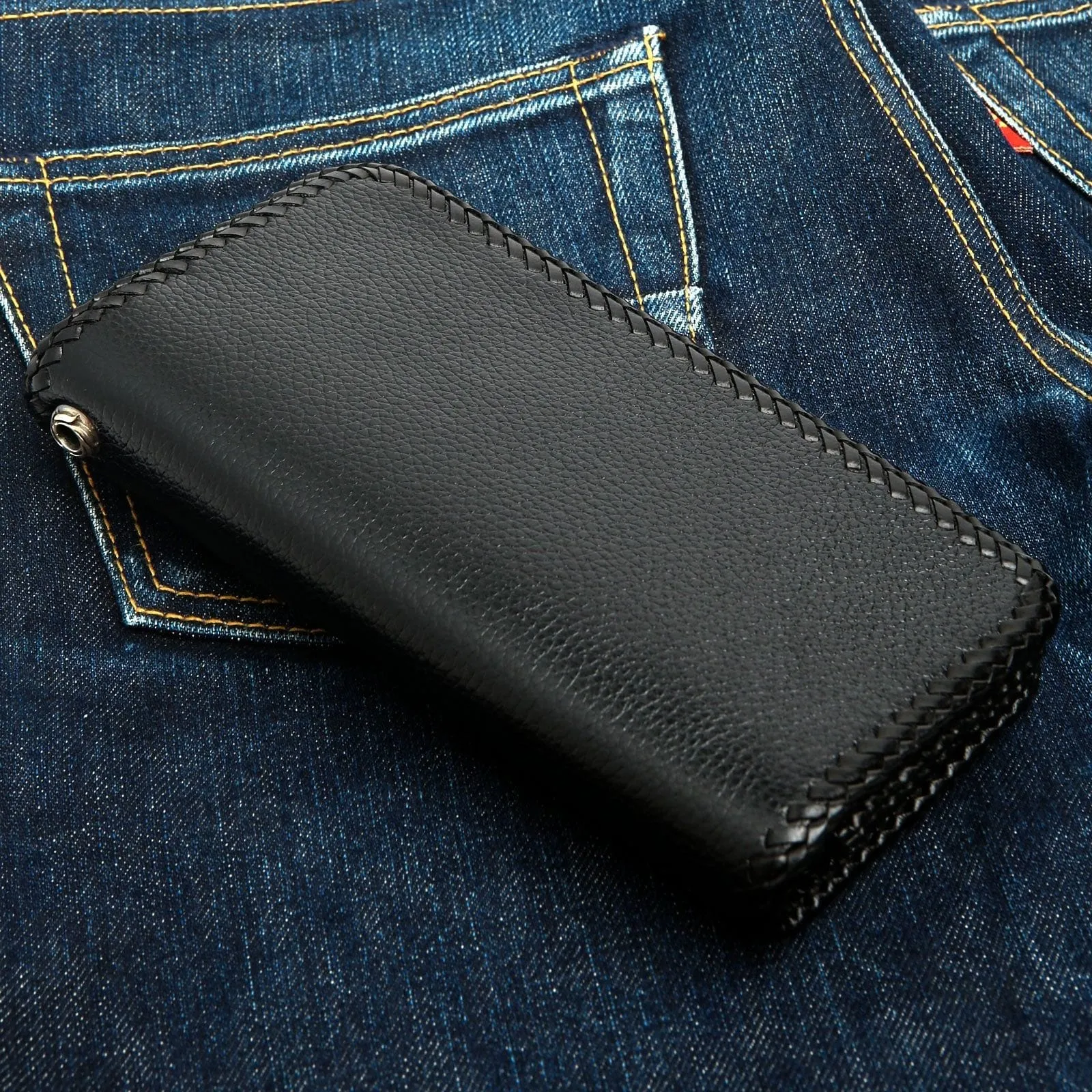 Cross Stingray Leather Long Biker Wallets