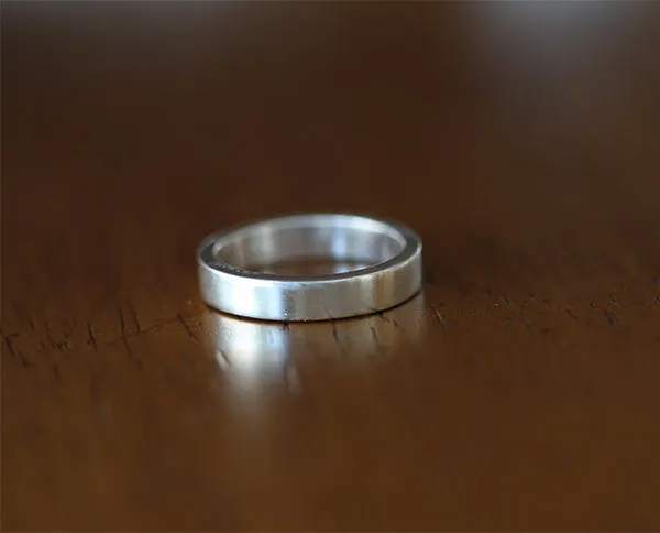Custom Personalized Men's Wedding Band (S0334)