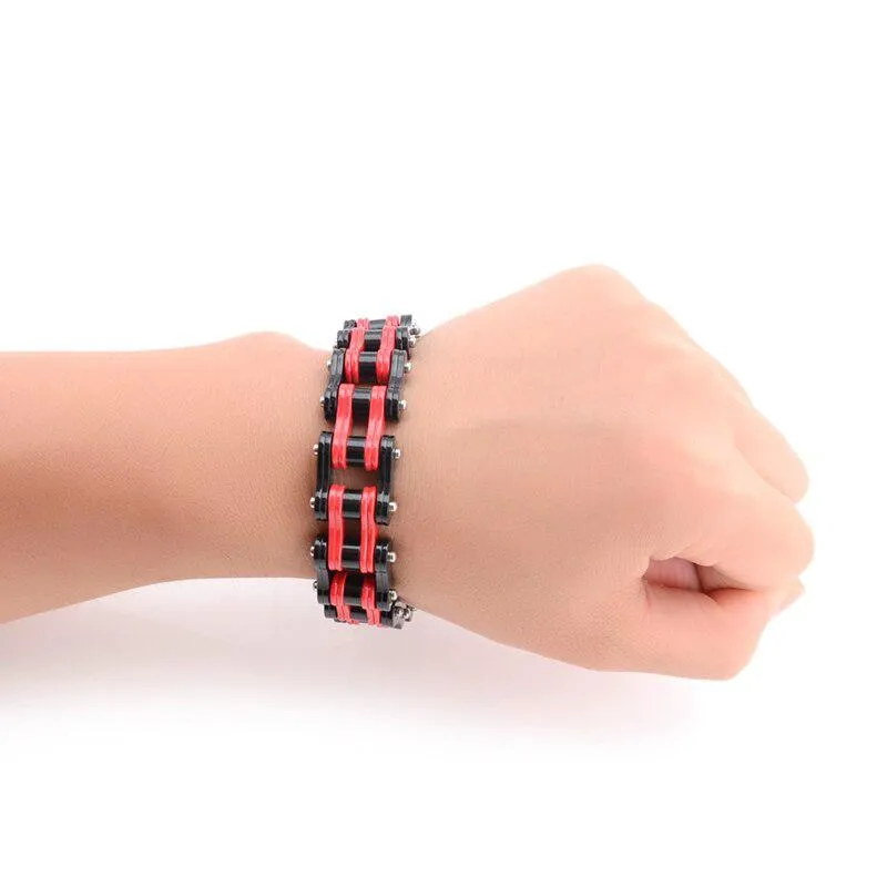 Cycolinks Ducati Red Bike Chain Bracelet