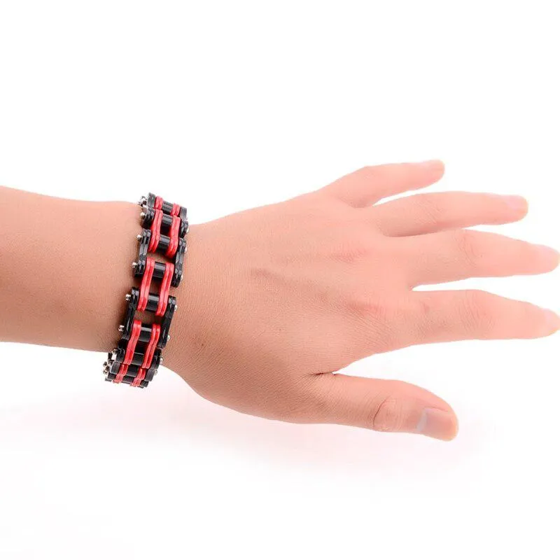 Cycolinks Ducati Red Bike Chain Bracelet