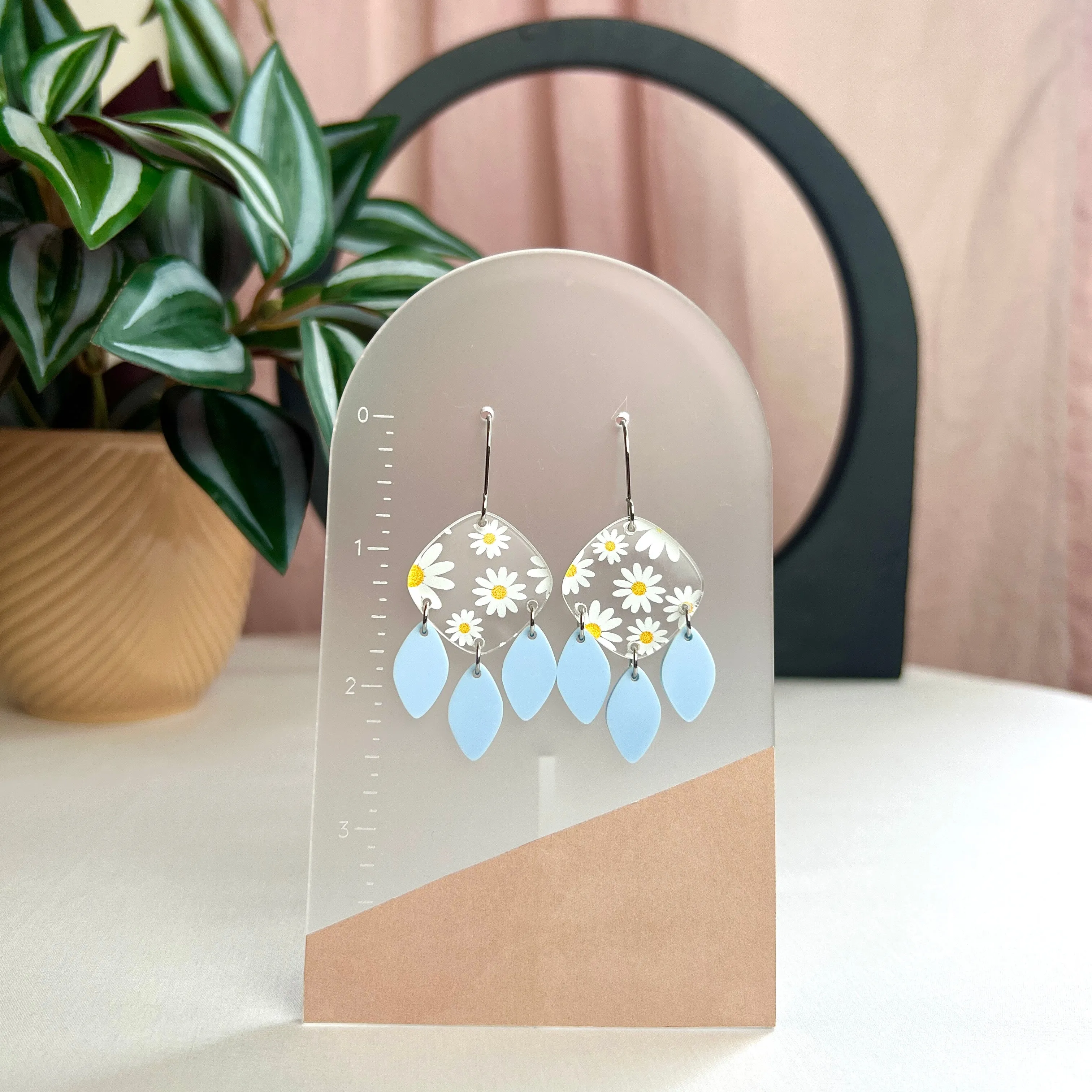 Daisies and Blue Skies Diamond Earrings