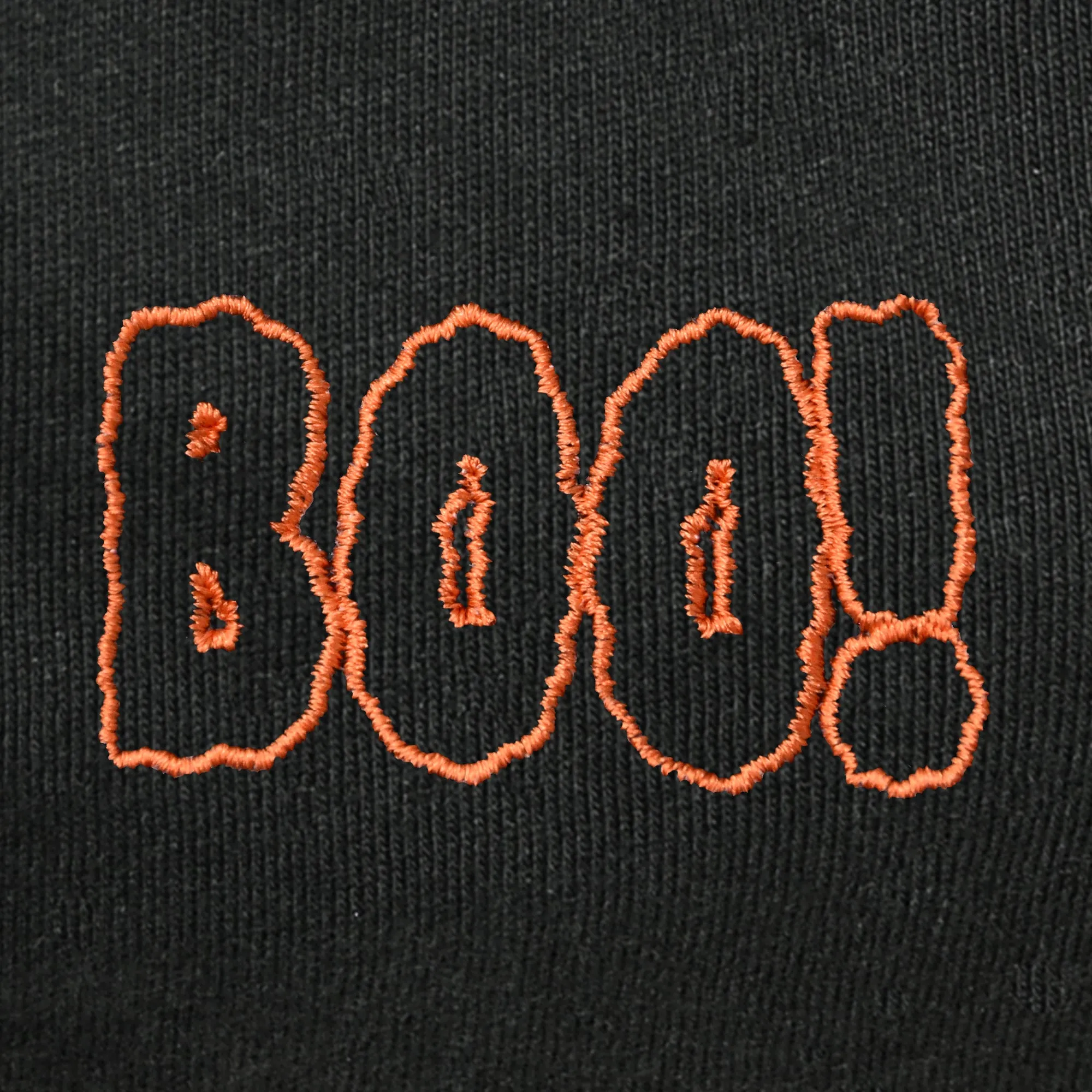 Dalix Youth Embroidered Boo Face Mask Reusable Washable in Black Made in USA - XXS-XS Size