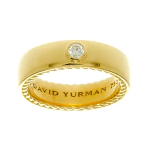David Yurman 18kt Streamline Diamond Wedding Band