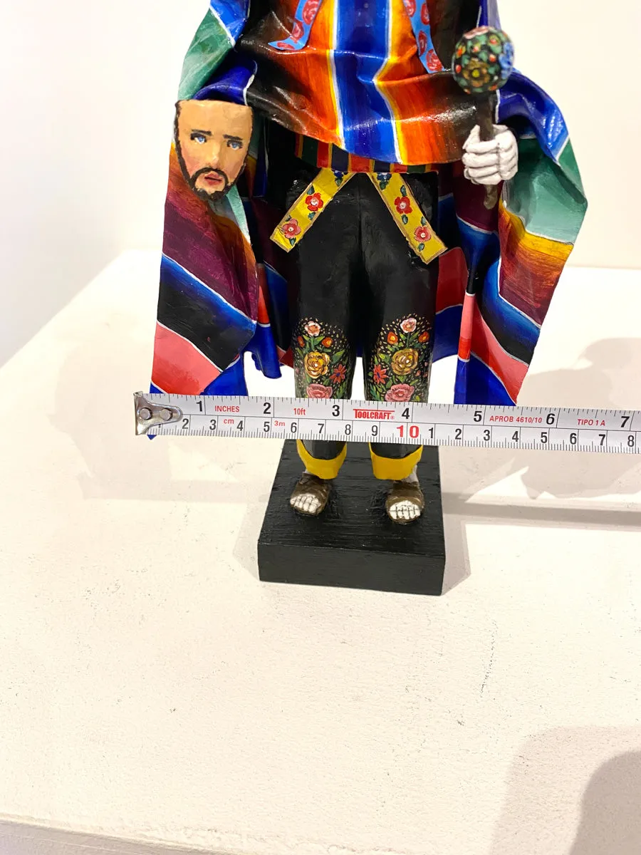 Day of the Dead Catrin Parachicos Chiapas Dance Mache Skeleton figure