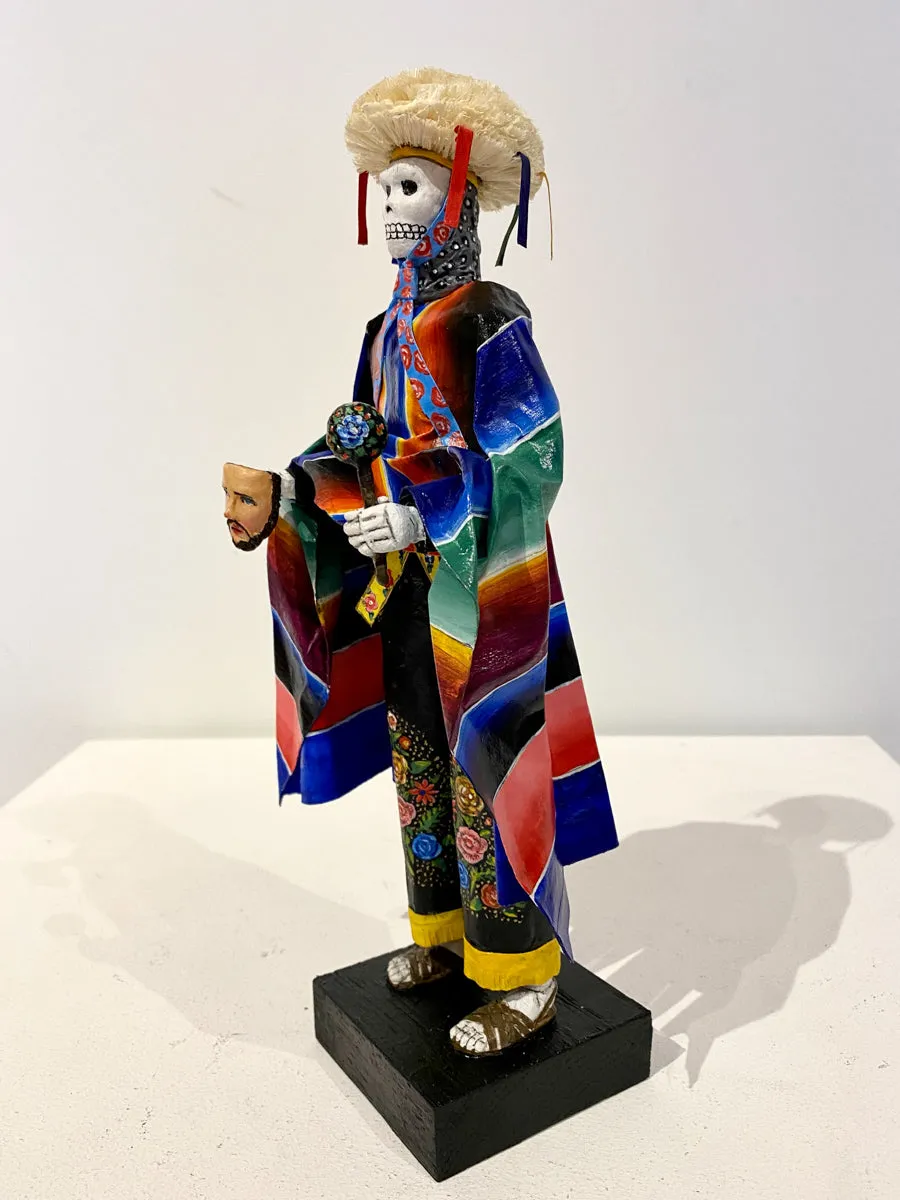 Day of the Dead Catrin Parachicos Chiapas Dance Mache Skeleton figure