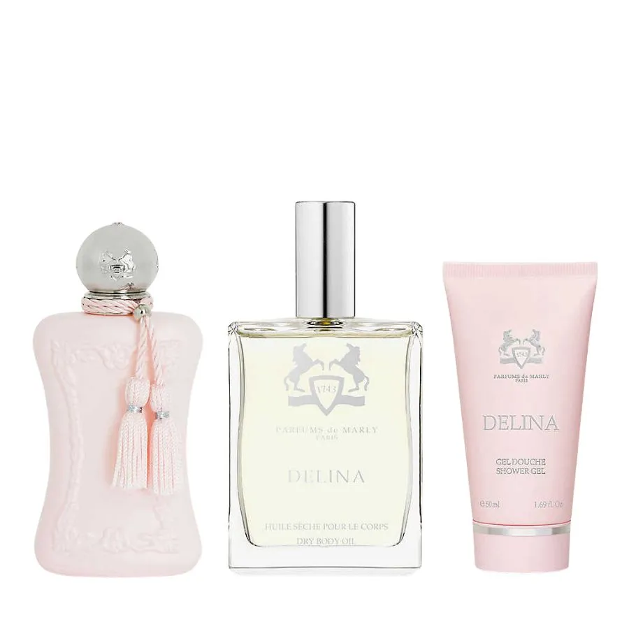 Delina by Parfums de Marly for Women  2.5 oz EDP 3pc Gift Set