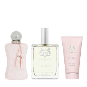 Delina by Parfums de Marly for Women  2.5 oz EDP 3pc Gift Set