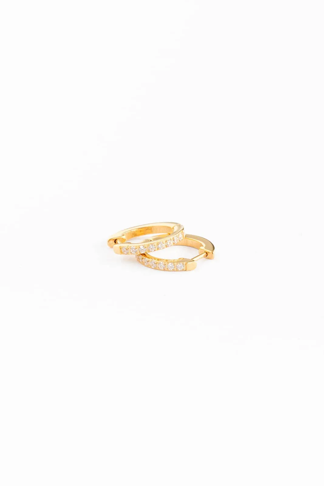 Diamond Hoop: Gold pip pop