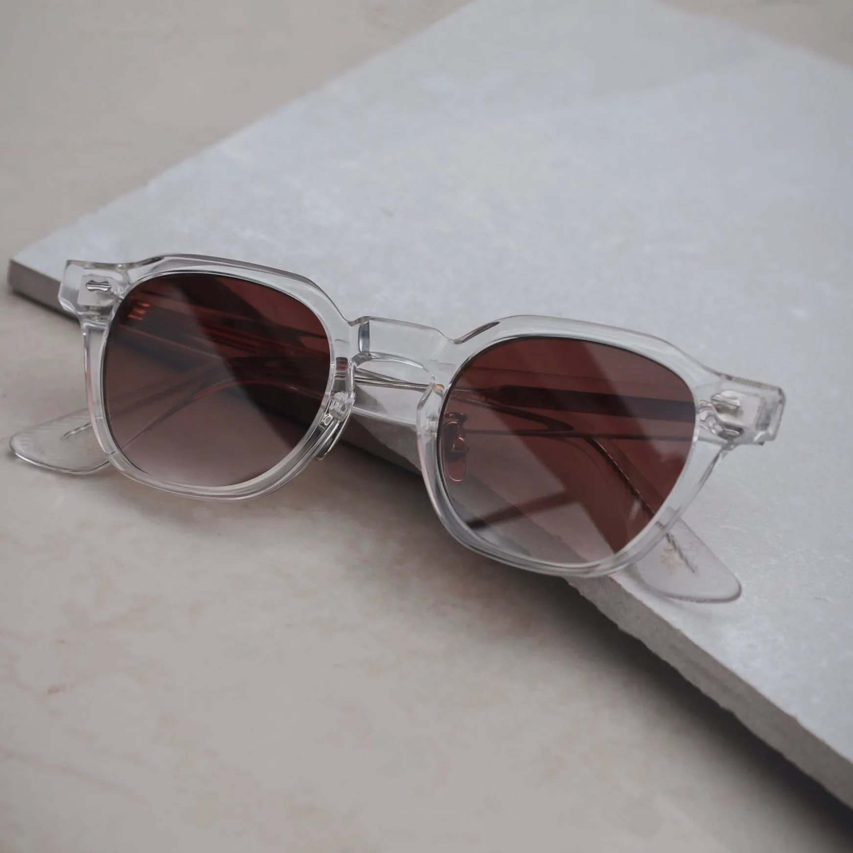 Durham Clear Brown Sunglasses