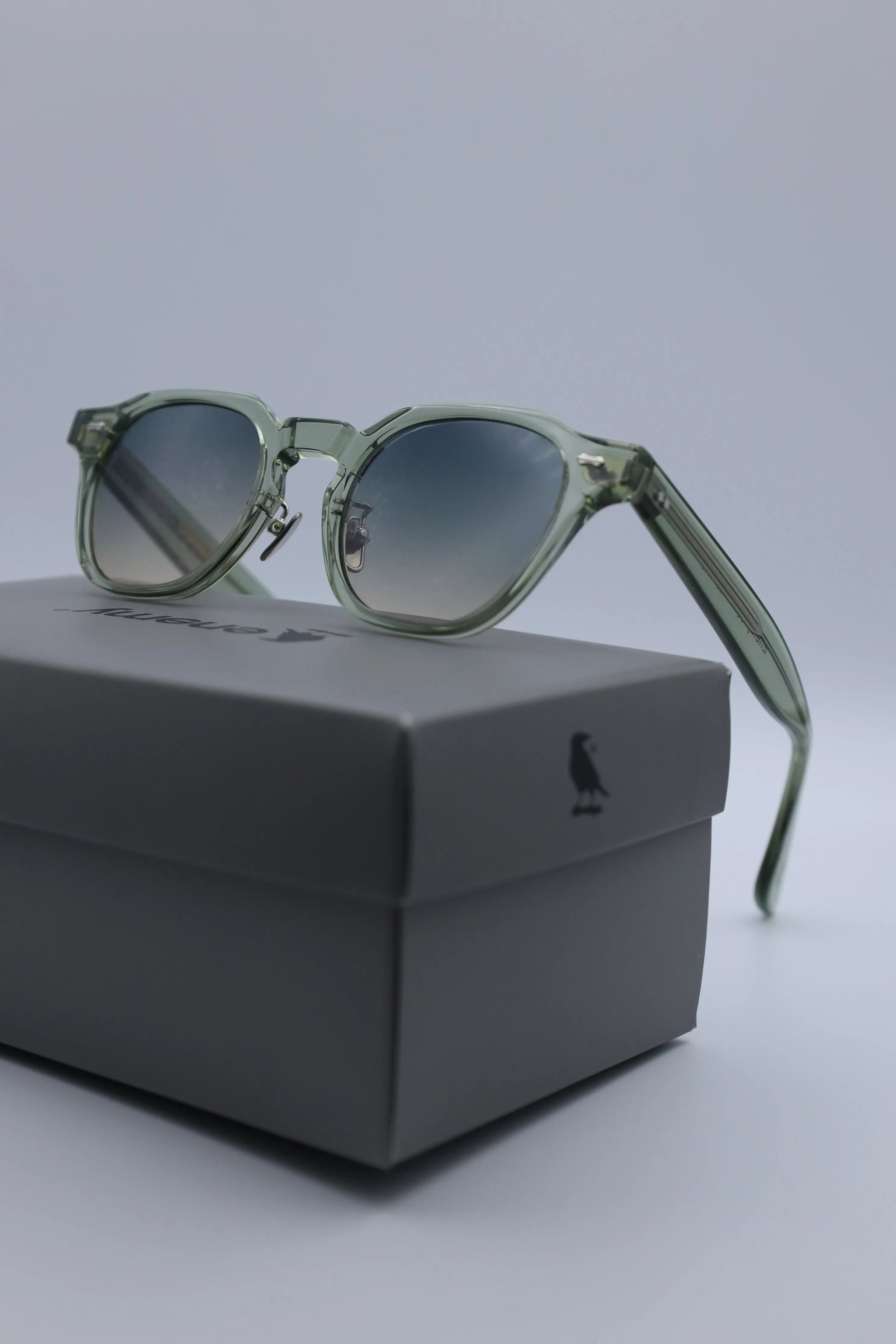 Durham Clear Green Sunglasses