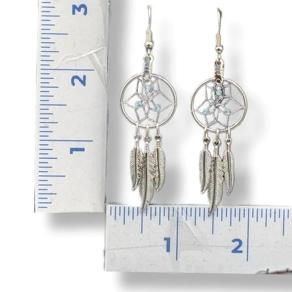 Earrings Dreamcatcher Birthstone March