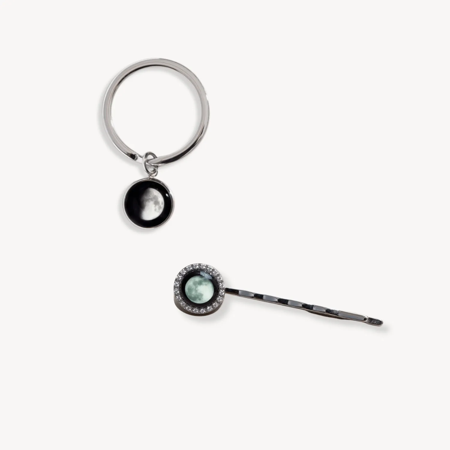 Elysian Hairpin & Moon Memory Keychain Bundle
