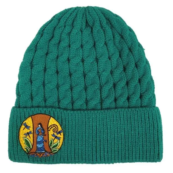 Embroidered Hat Strong Earth Woman
