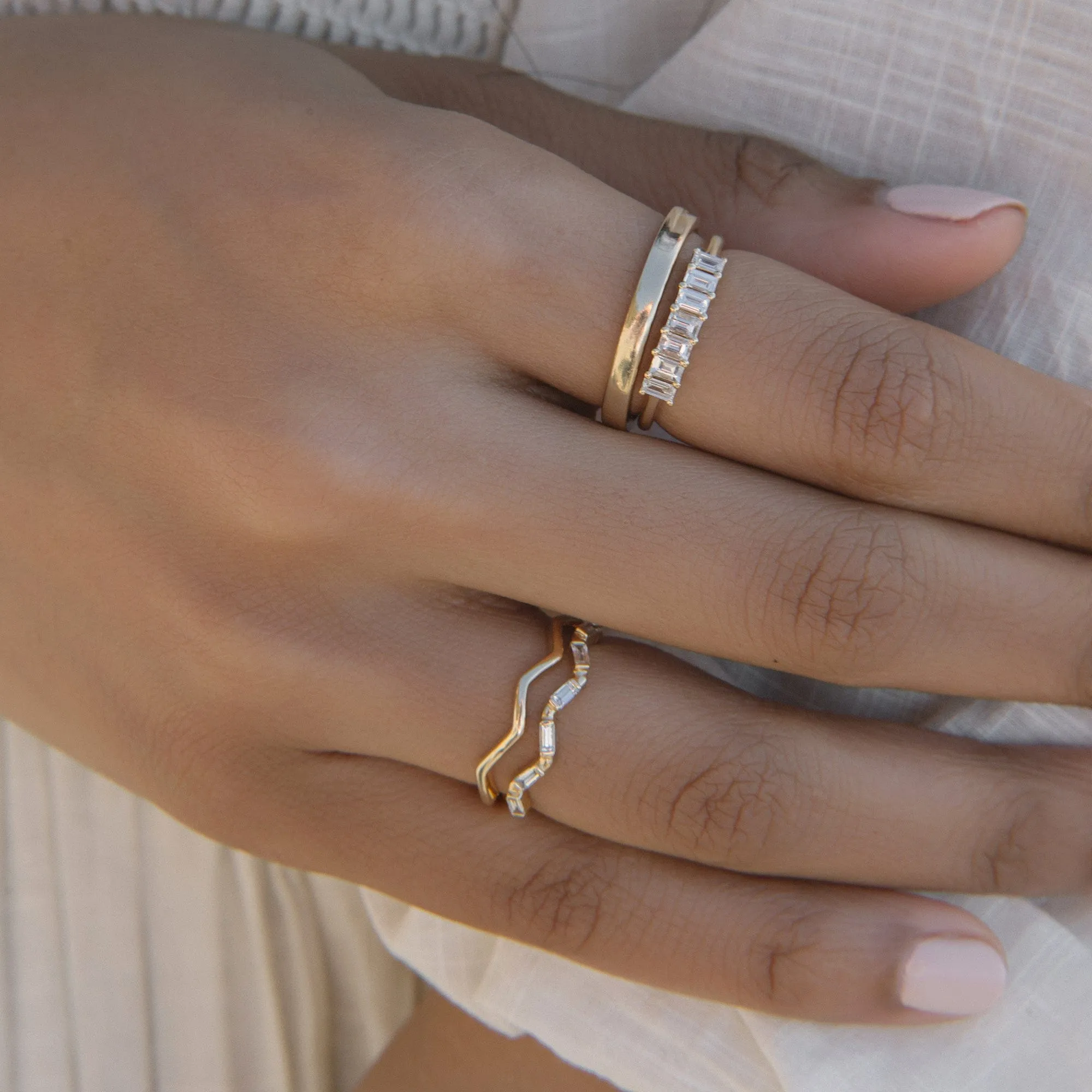Empress Diamond Baguette Band