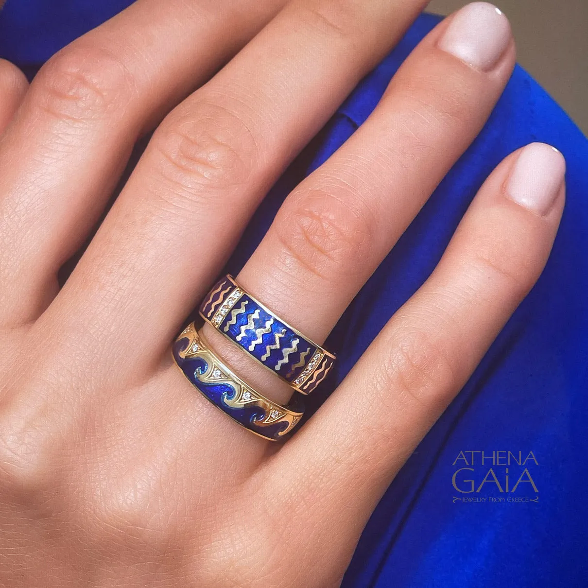 Eternal Argonaut Enamel Band Ring