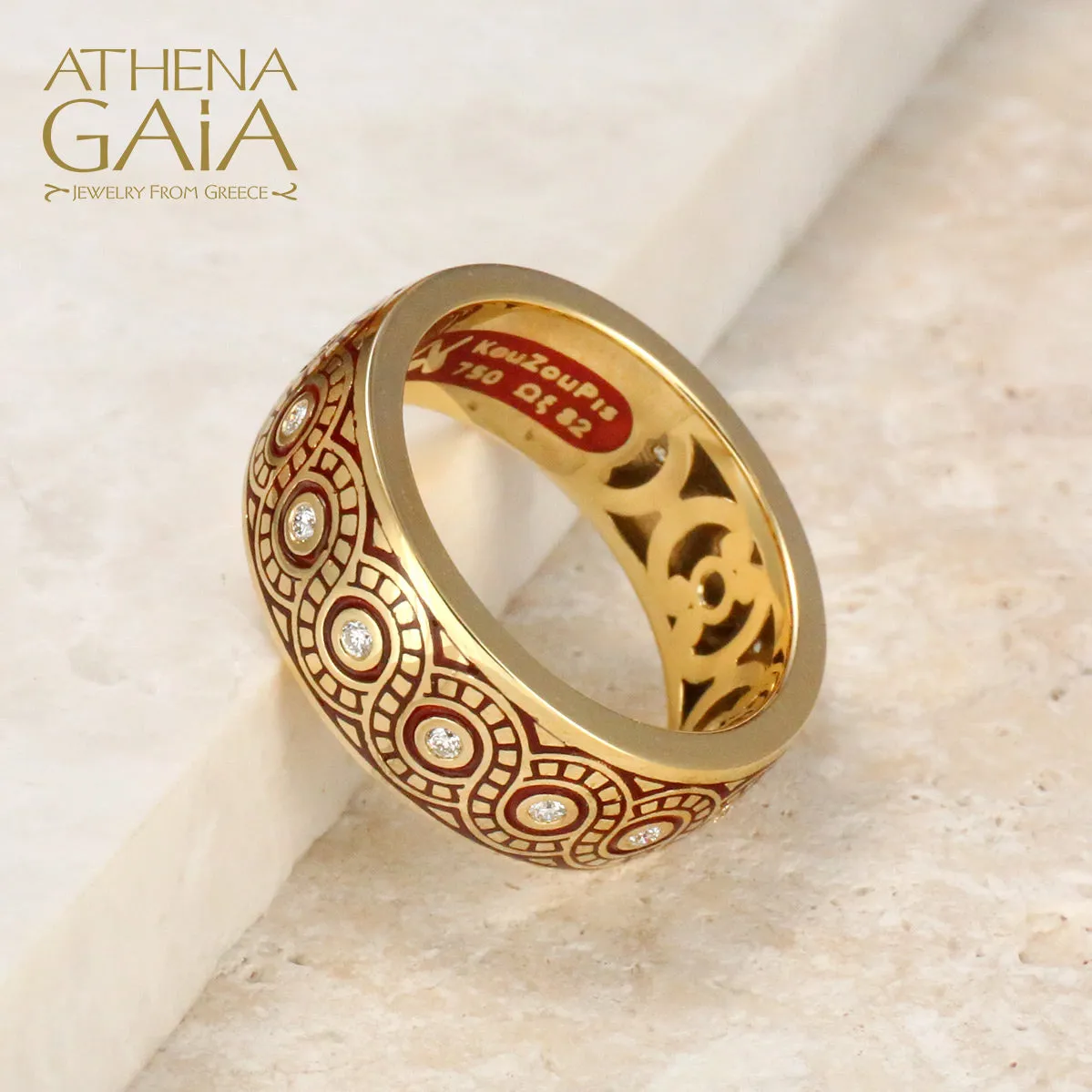 Eternal Braid Enamel Band Ring