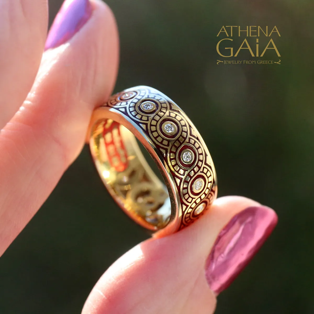Eternal Braid Enamel Band Ring