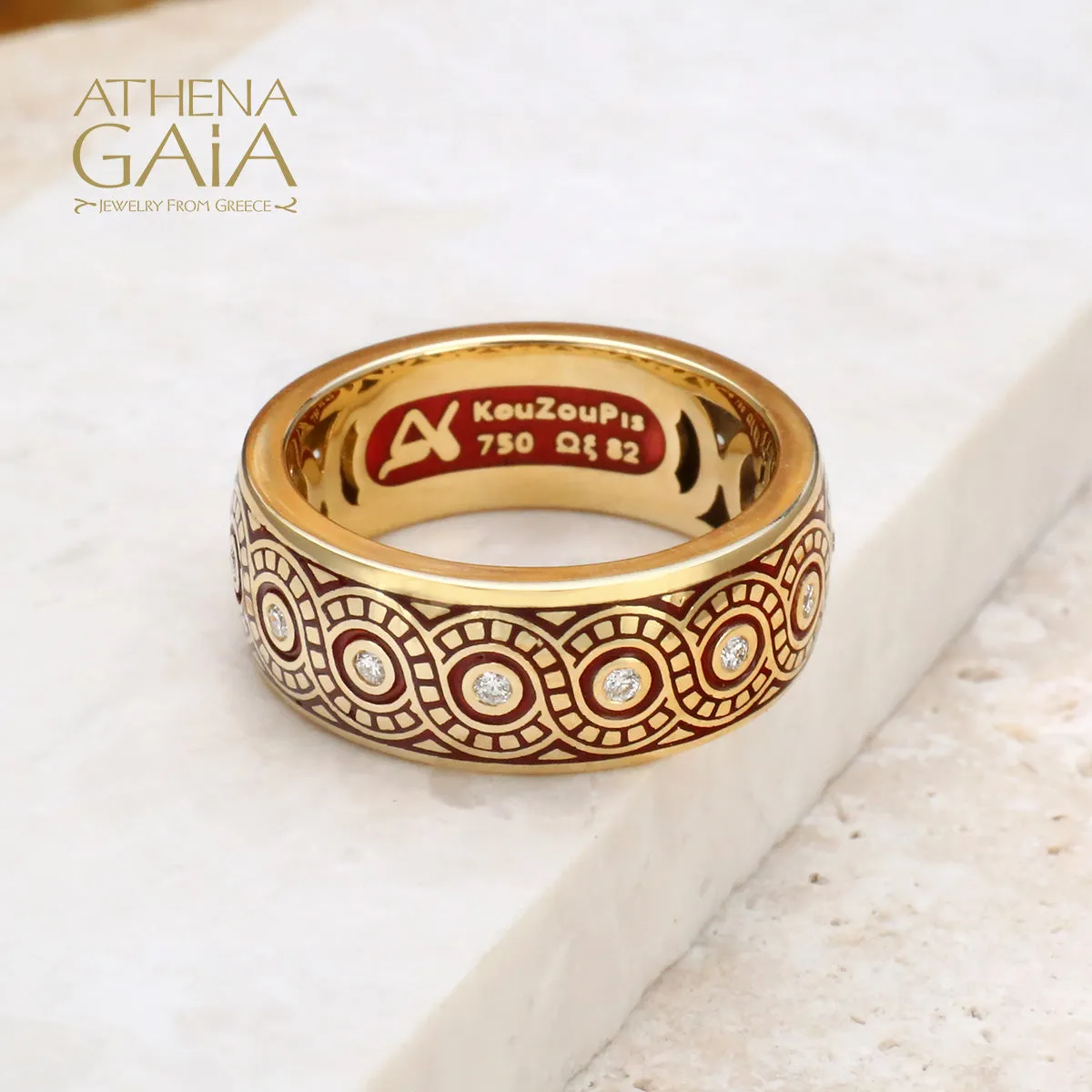 Eternal Braid Enamel Band Ring
