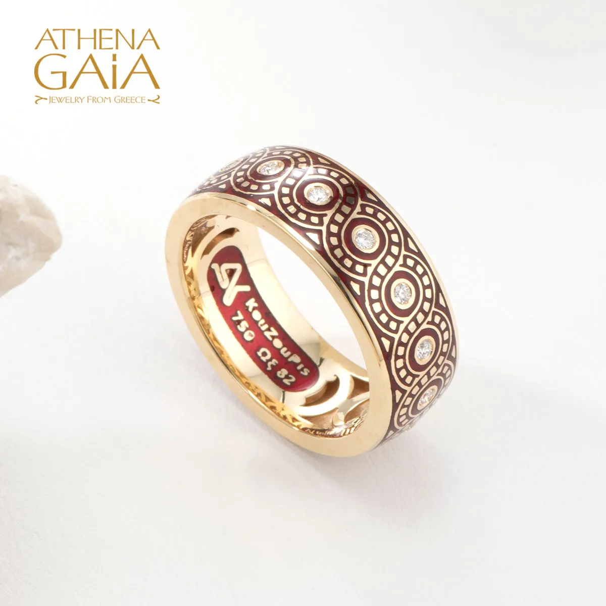 Eternal Braid Enamel Band Ring