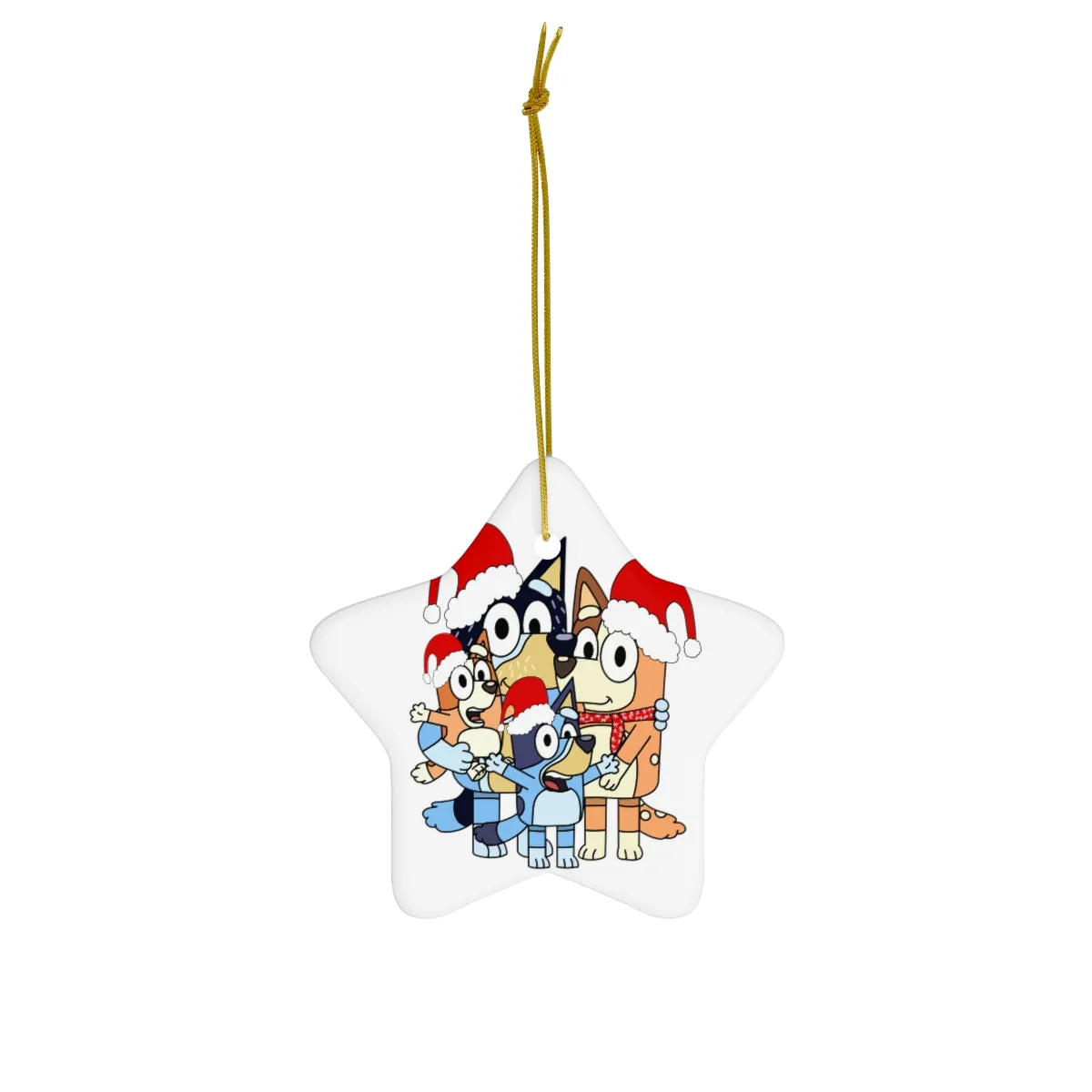 Family Dog Ceramic Ornament, 4 Shapes