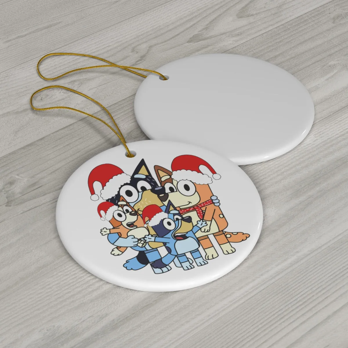 Family Dog Ceramic Ornament, 4 Shapes