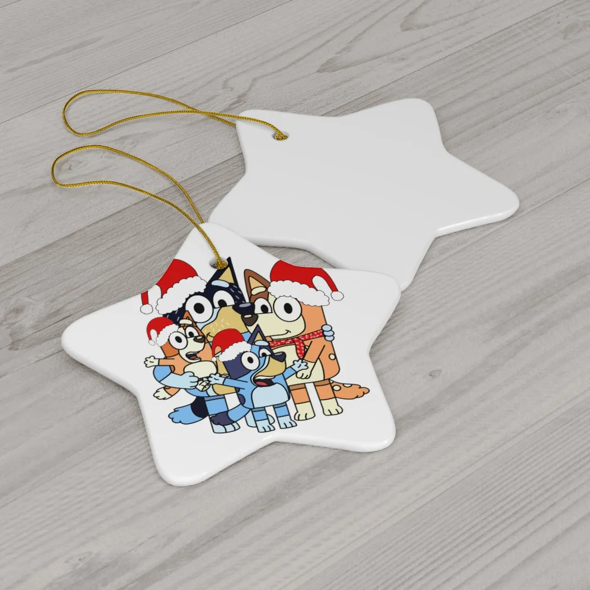 Family Dog Ceramic Ornament, 4 Shapes
