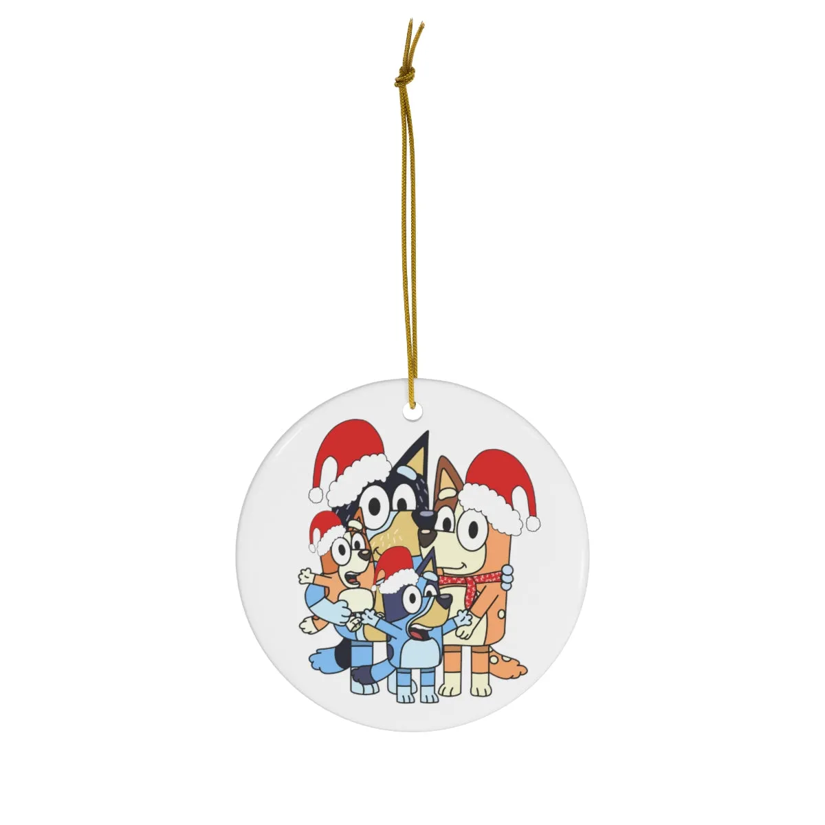 Family Dog Ceramic Ornament, 4 Shapes