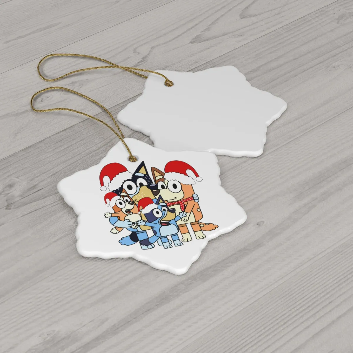 Family Dog Ceramic Ornament, 4 Shapes