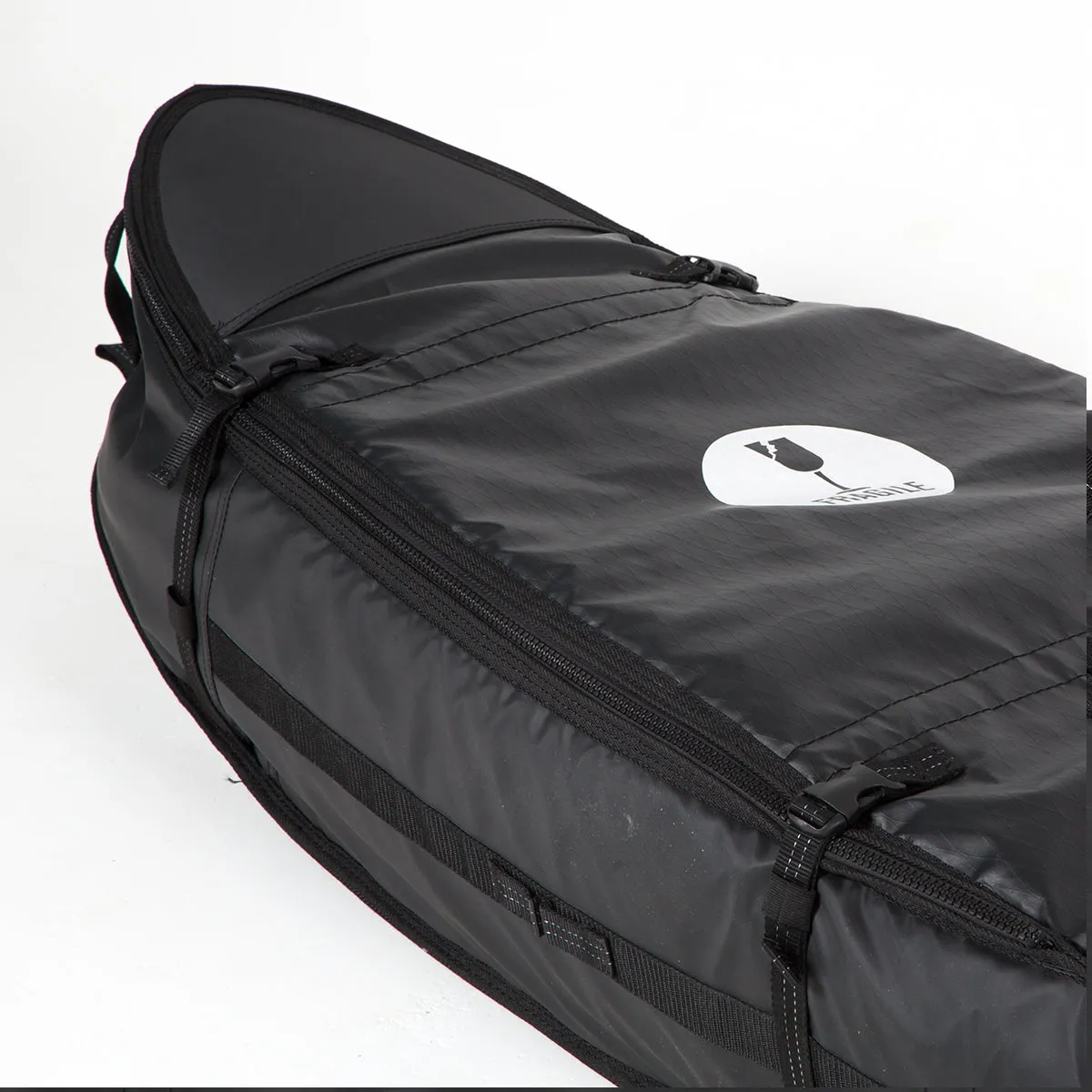 FCS - 7'0 Travel 3 Wheelie Funboard Cover - Black/Grey