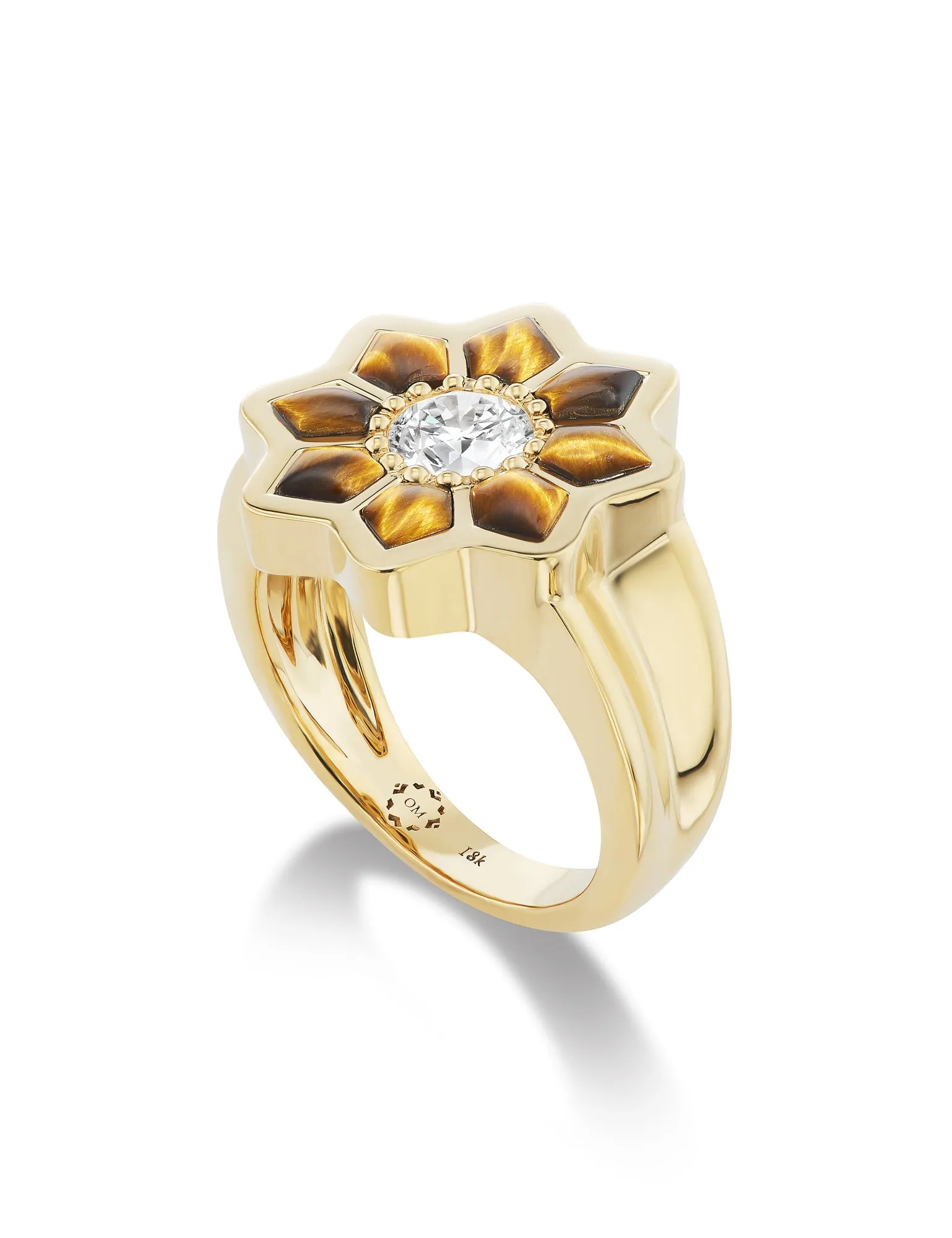Fez Inlay Signet Ring