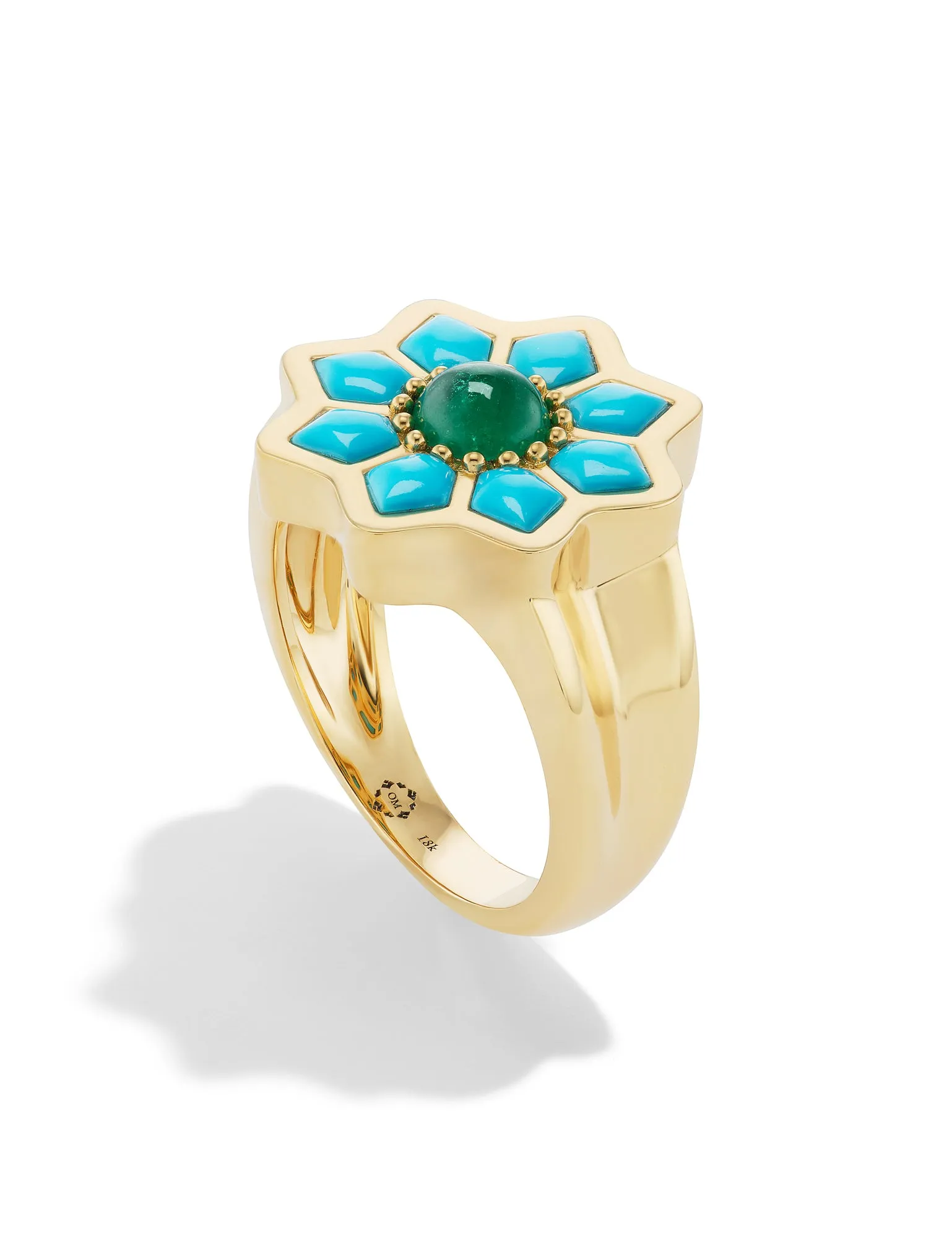 Fez Inlay Signet Ring