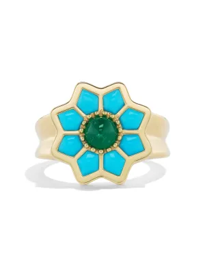 Fez Inlay Signet Ring