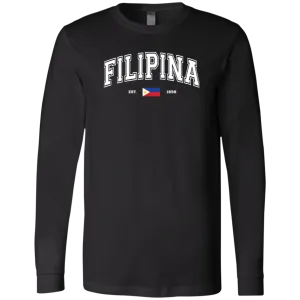 Filipina Est 1898 Unisex Jersey Long Sleeve T-Shirt