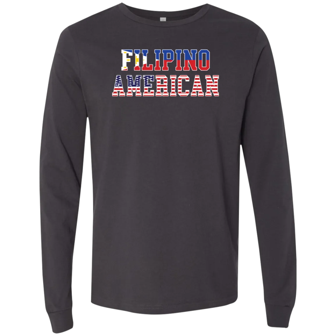 Filipino American Flags Unisex Jersey Long Sleeve T-Shirt