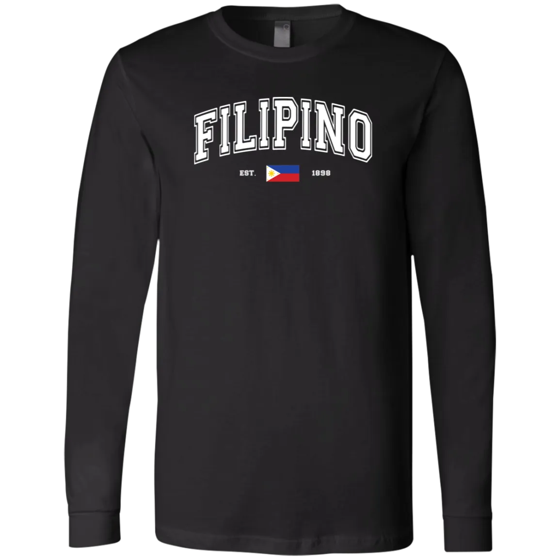 Filipino Est 1898 Unisex Jersey Long Sleeve T-Shirt