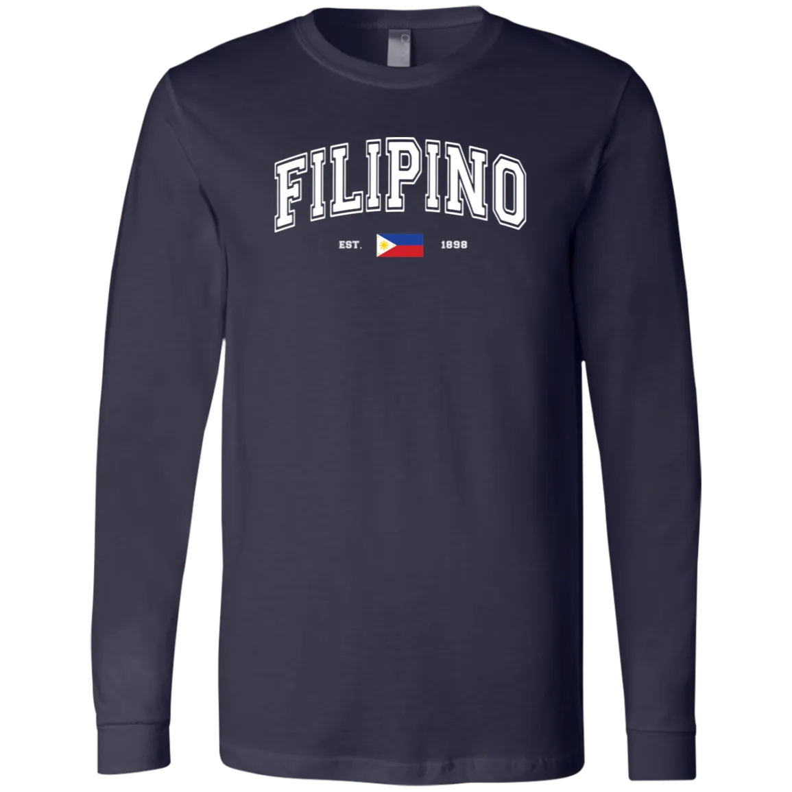 Filipino Est 1898 Unisex Jersey Long Sleeve T-Shirt