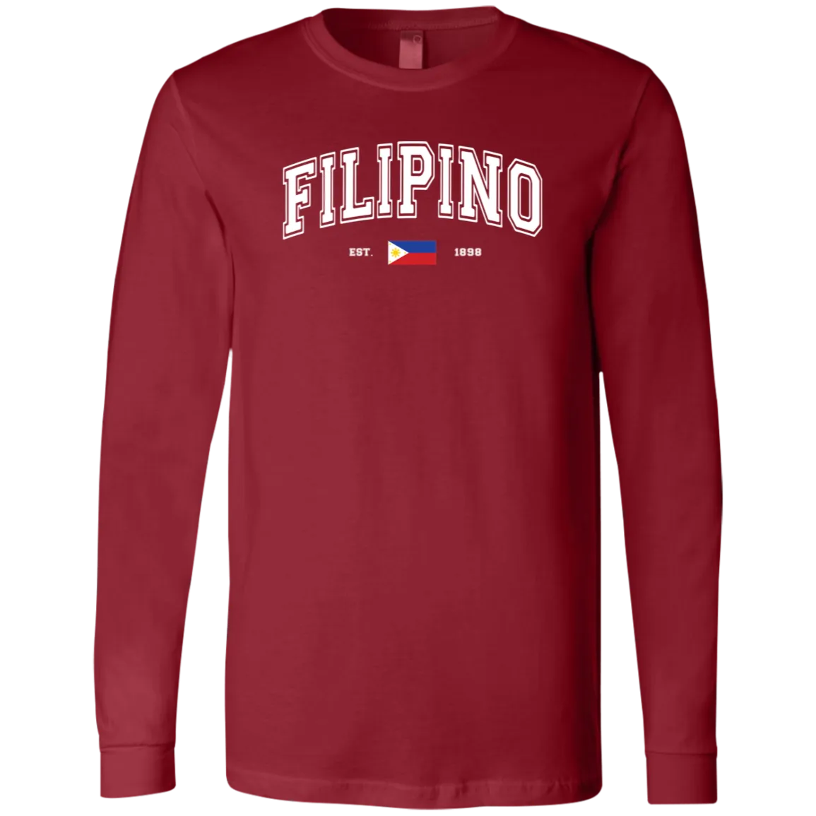 Filipino Est 1898 Unisex Jersey Long Sleeve T-Shirt