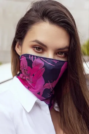 Floral Convertible Tube Scarf Face Mask