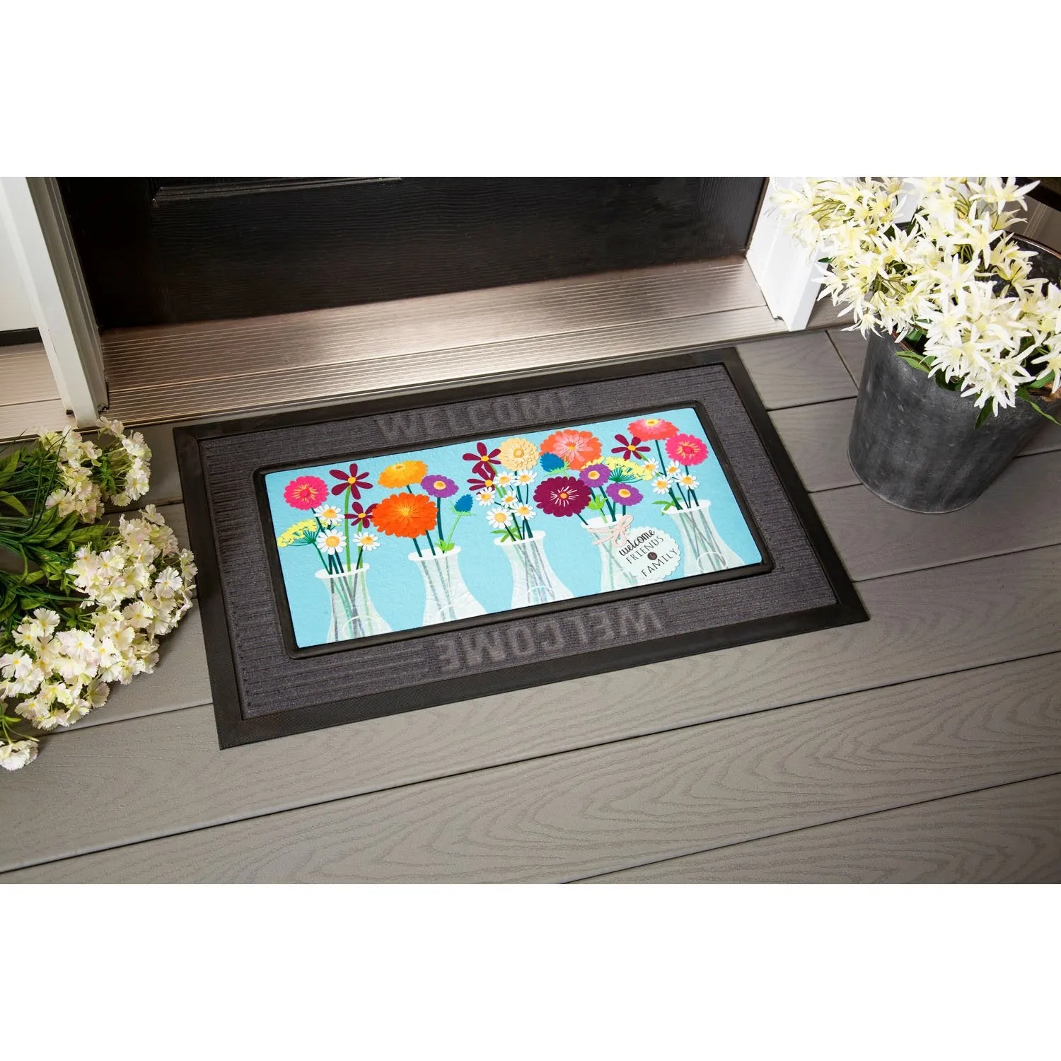 Floral Milk Bottles Sassafras Switch Mat