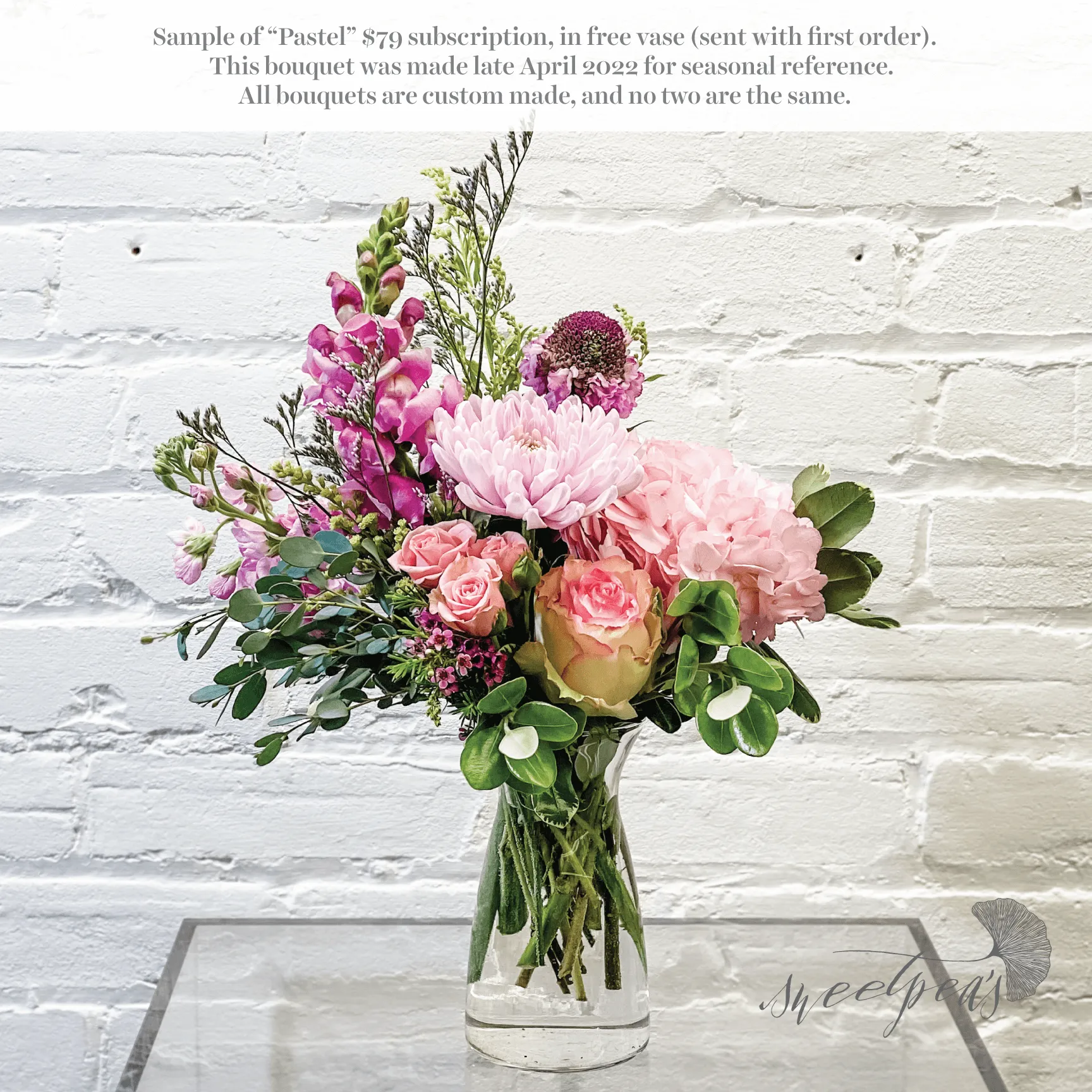 Floral Subscriptions - Pastel Bouquet (Standard)