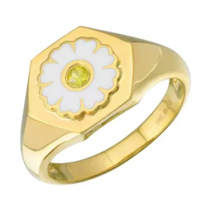 FLOWER POWER SIGNET RING