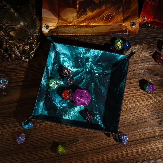 Foldable Dice Tray | Kraken | Green