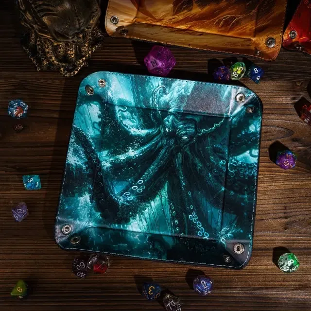 Foldable Dice Tray | Kraken | Green