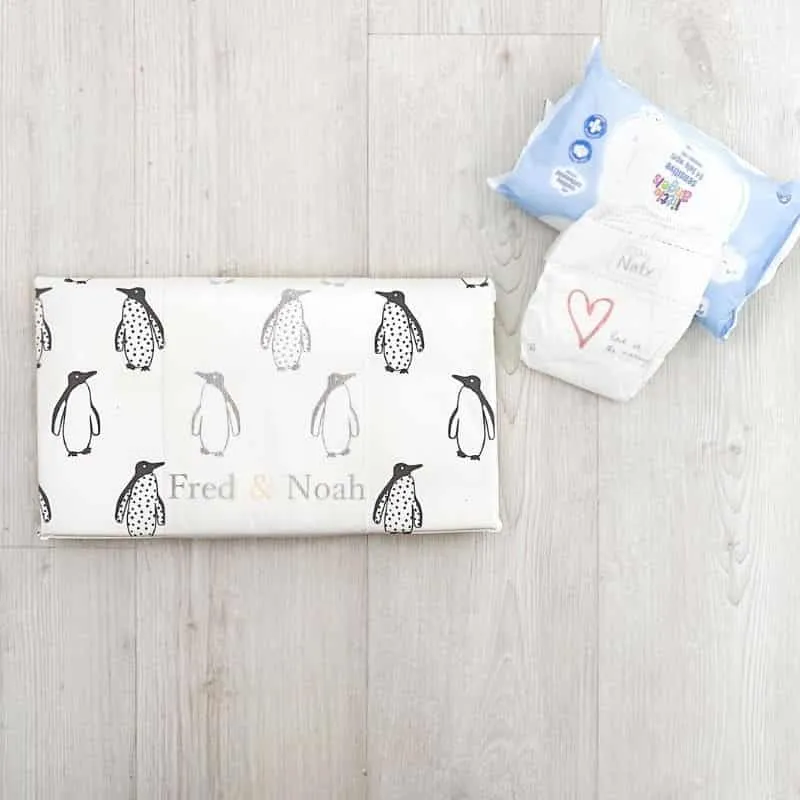 Foldable Penguin Baby Changing Mat by Fred & Noah