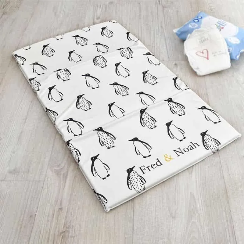 Foldable Penguin Baby Changing Mat by Fred & Noah