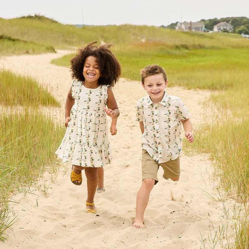 Girl's Kelsey Dress - Mallard Friends